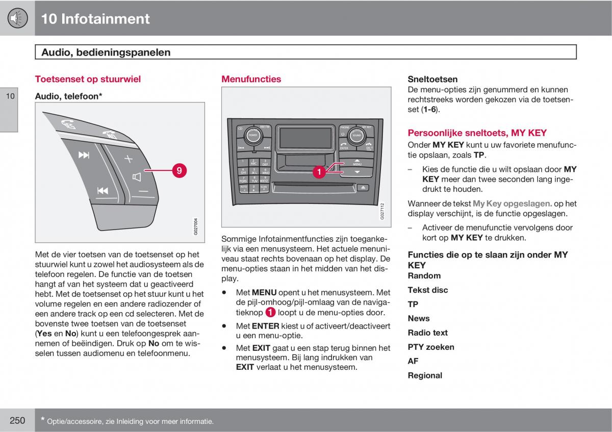 Volvo XC90 I 1 handleiding / page 252