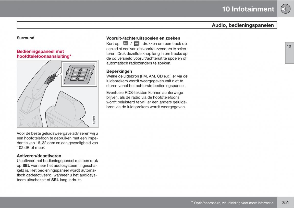 Volvo XC90 I 1 handleiding / page 253