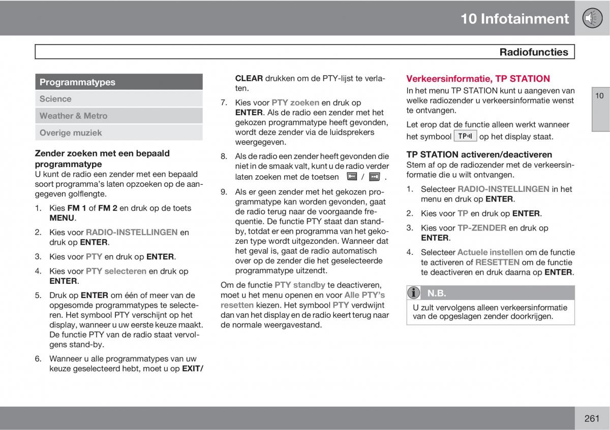 Volvo XC90 I 1 handleiding / page 263