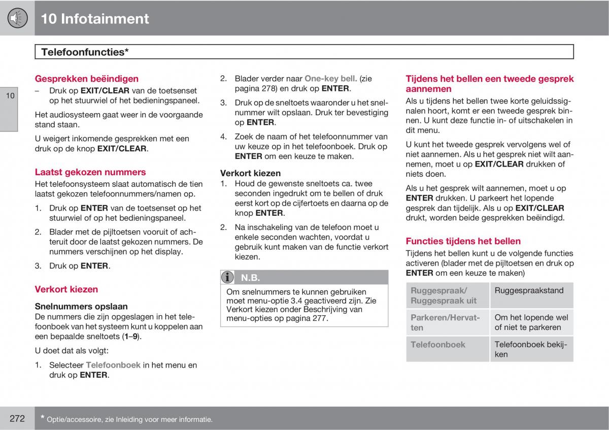 Volvo XC90 I 1 handleiding / page 274