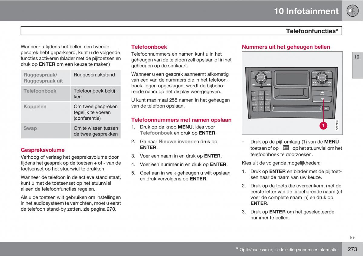 Volvo XC90 I 1 handleiding / page 275