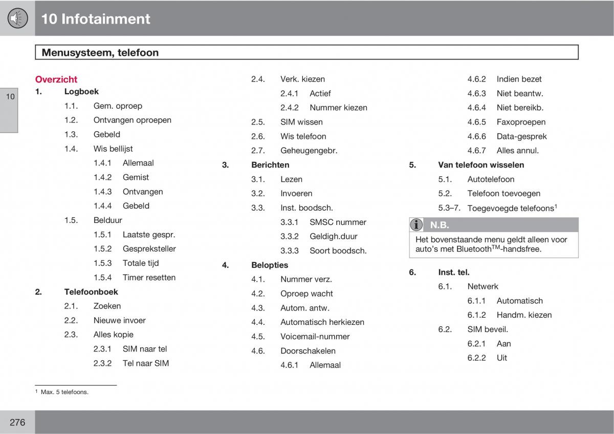 Volvo XC90 I 1 handleiding / page 278