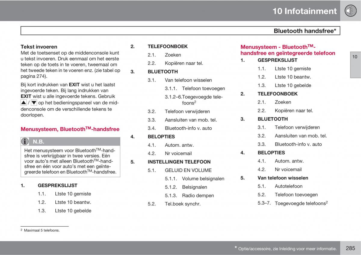 Volvo XC90 I 1 handleiding / page 287