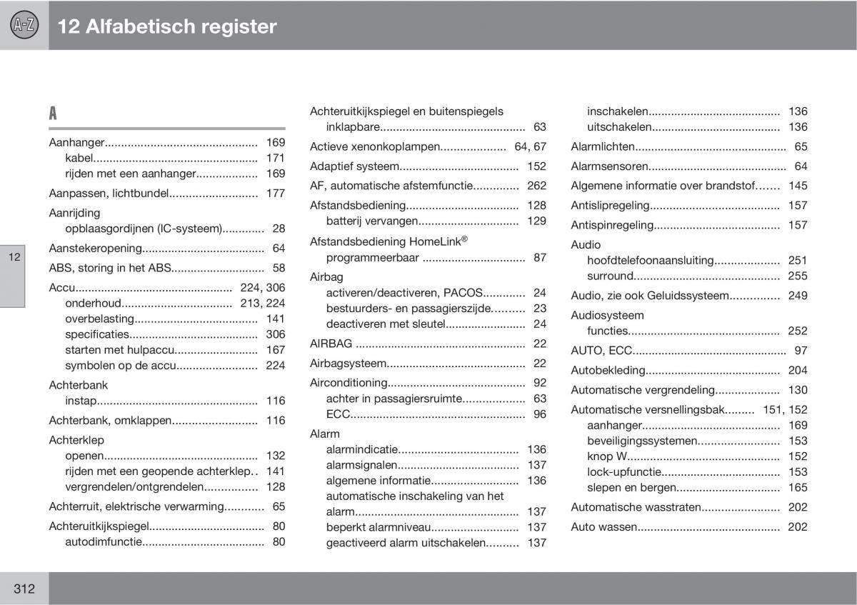 Volvo XC90 I 1 handleiding / page 314