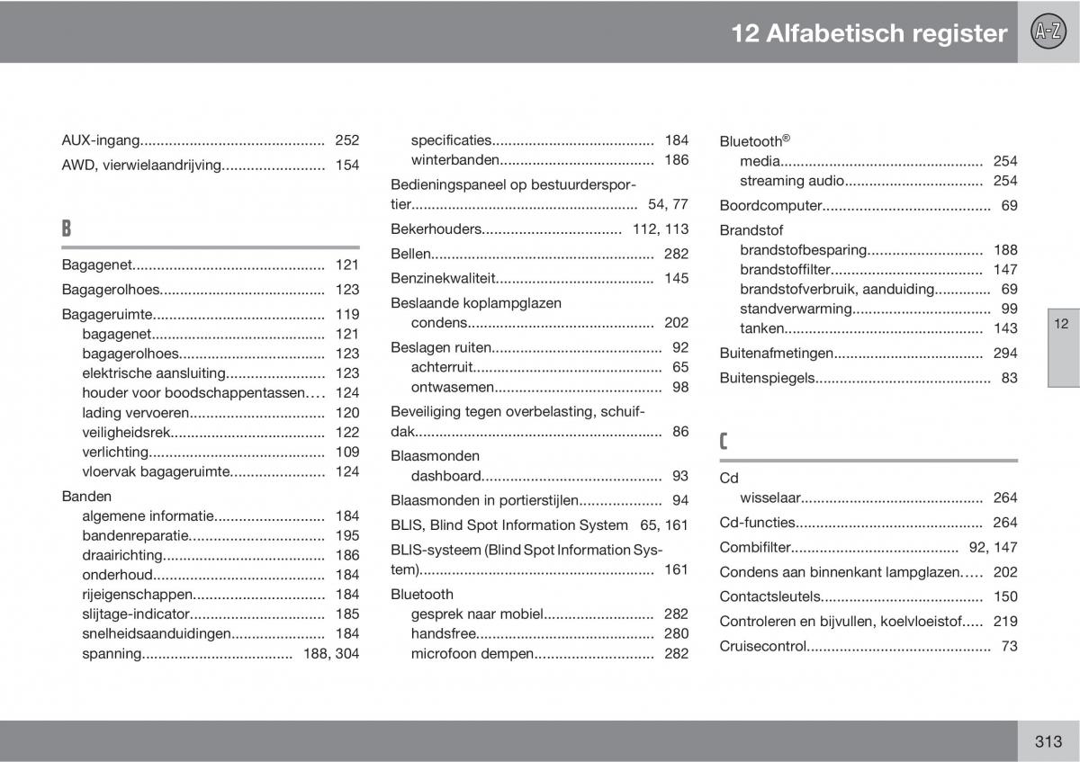 Volvo XC90 I 1 handleiding / page 315