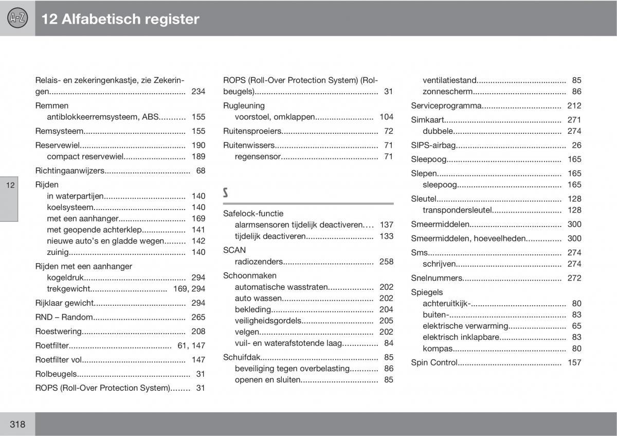 Volvo XC90 I 1 handleiding / page 320