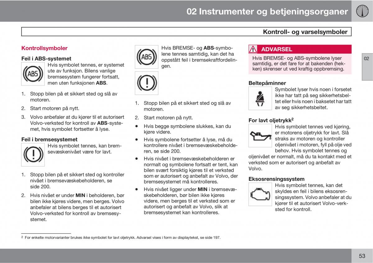 Volvo XC90 I 1 bruksanvisningen / page 55