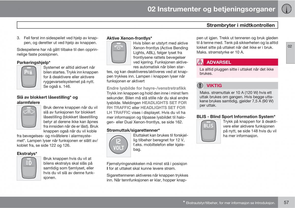 Volvo XC90 I 1 bruksanvisningen / page 59