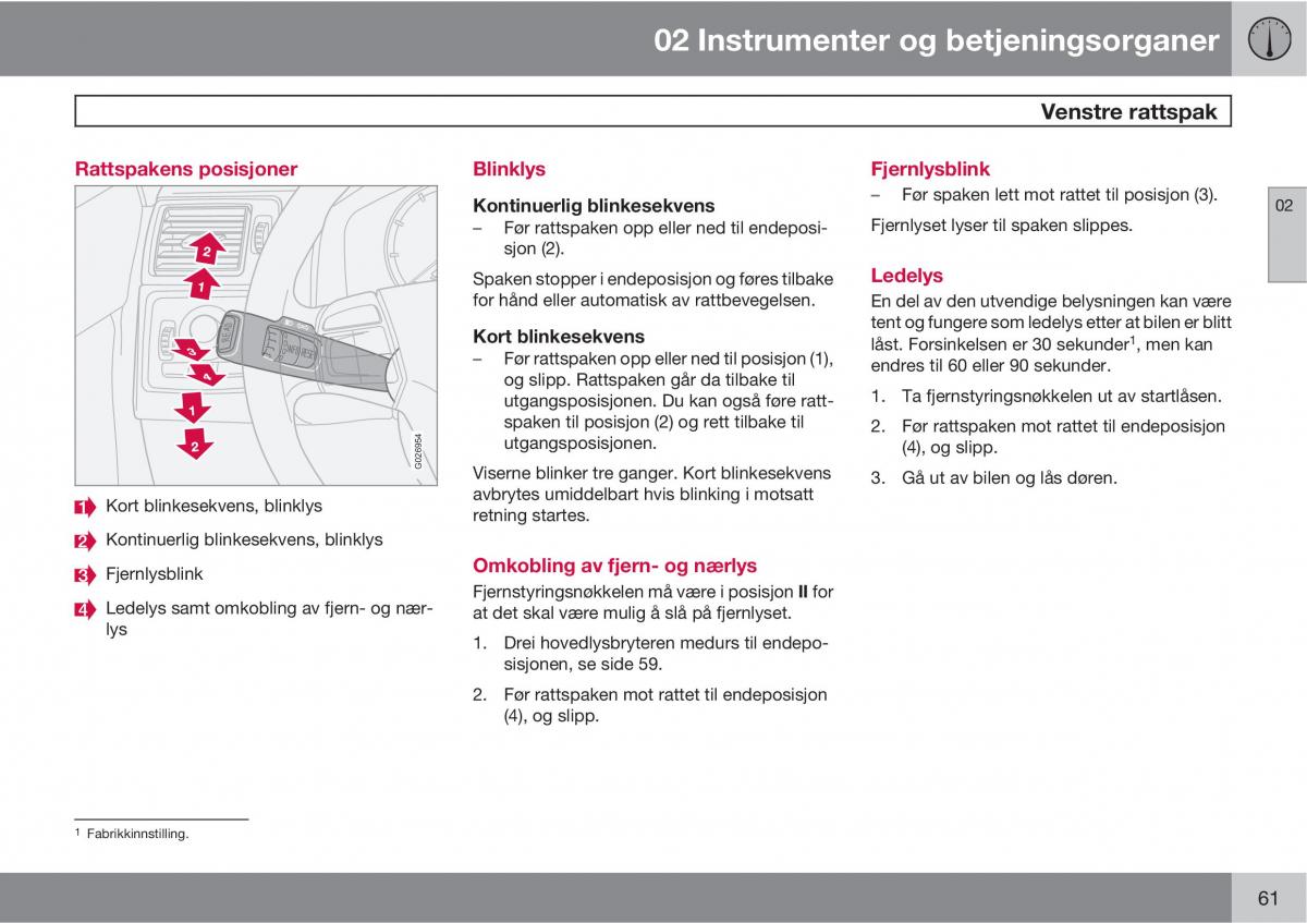 Volvo XC90 I 1 bruksanvisningen / page 63