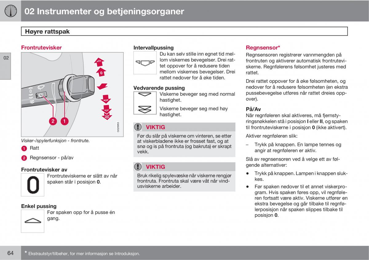 Volvo XC90 I 1 bruksanvisningen / page 66