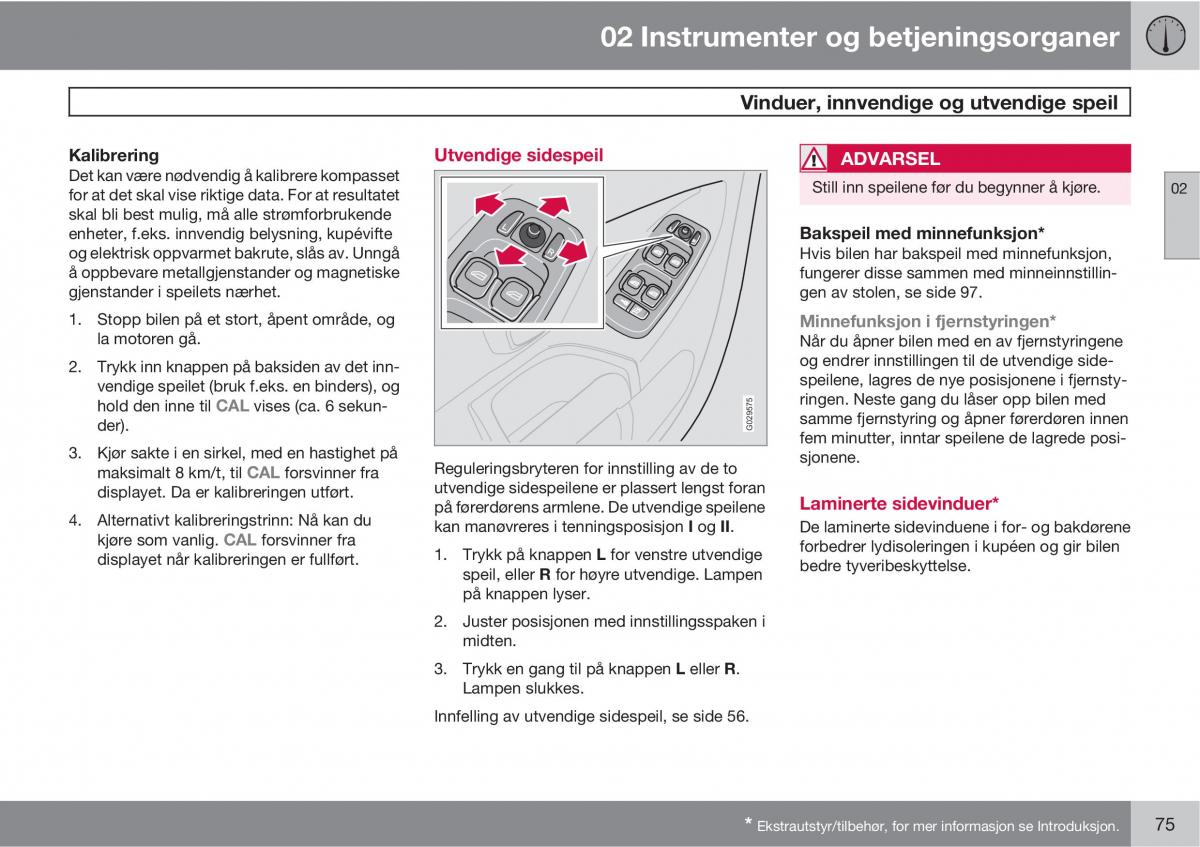 Volvo XC90 I 1 bruksanvisningen / page 77