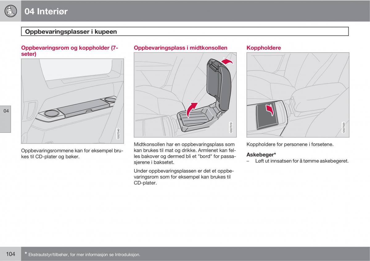 Volvo XC90 I 1 bruksanvisningen / page 106