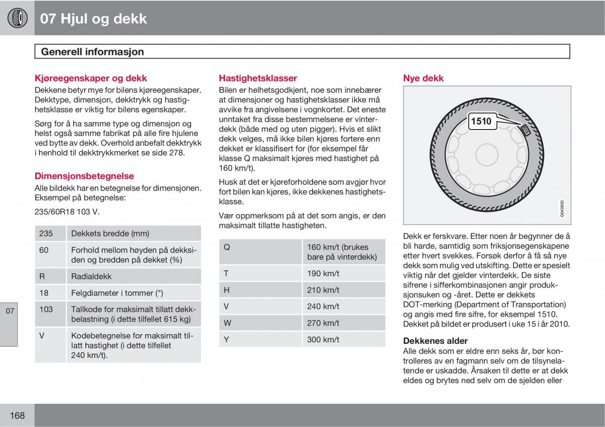 Volvo XC90 I 1 bruksanvisningen / page 170