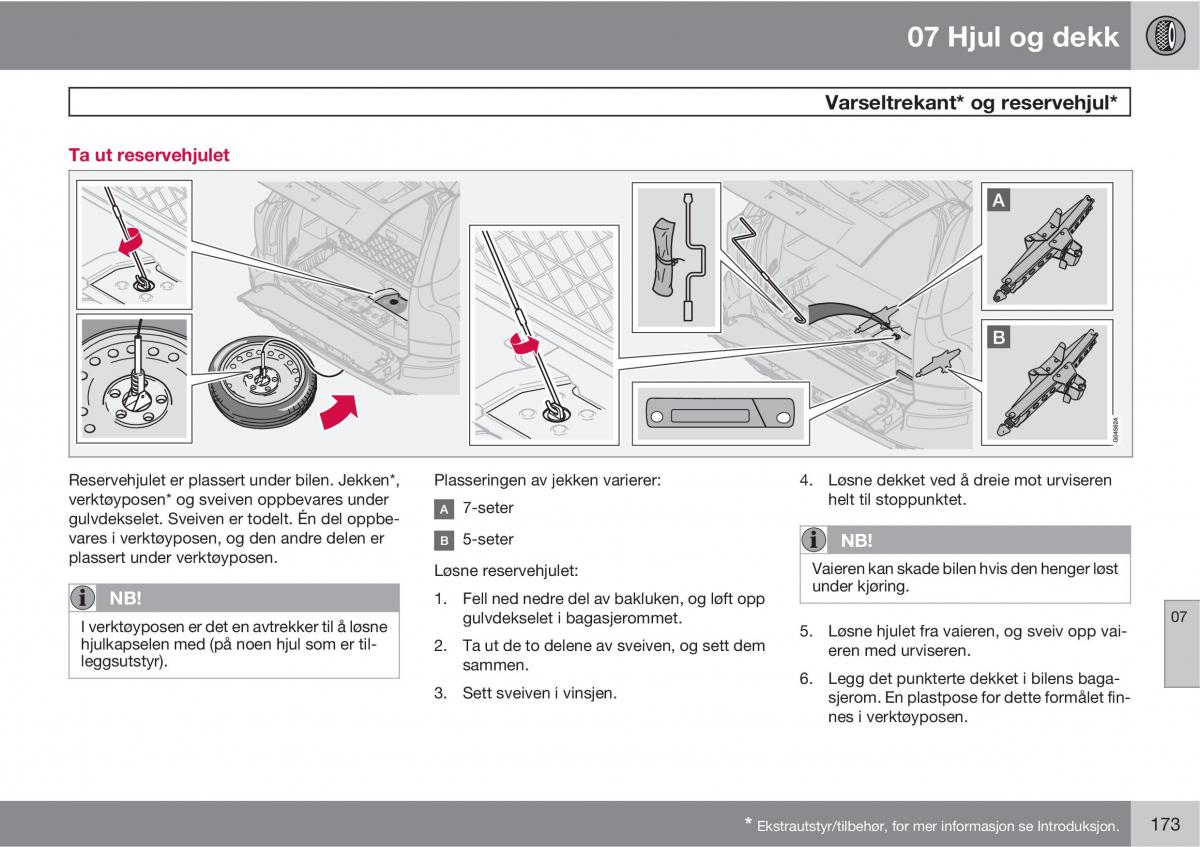 Volvo XC90 I 1 bruksanvisningen / page 175