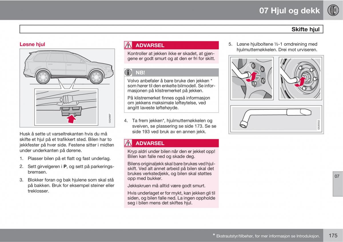 Volvo XC90 I 1 bruksanvisningen / page 177