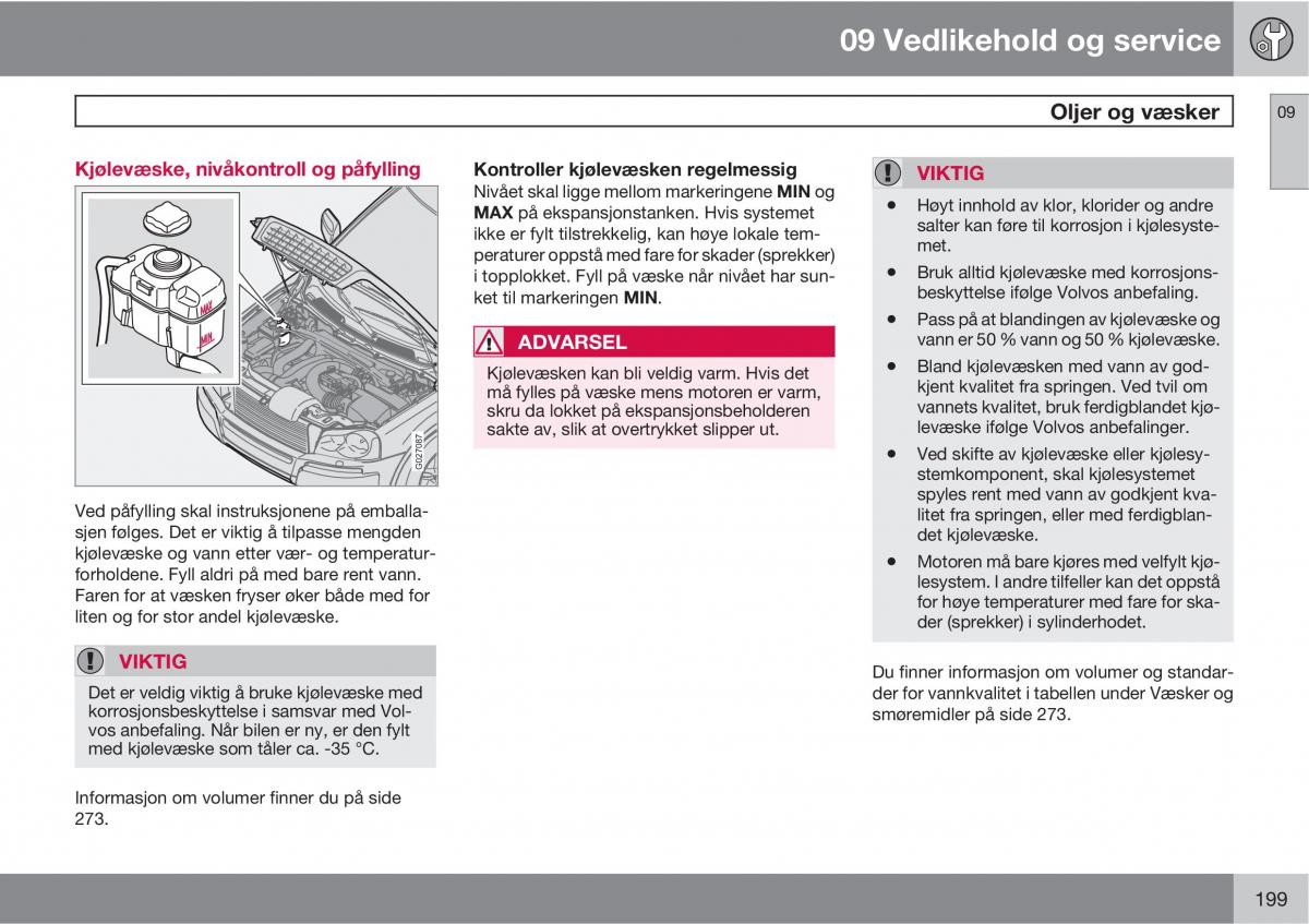 Volvo XC90 I 1 bruksanvisningen / page 201