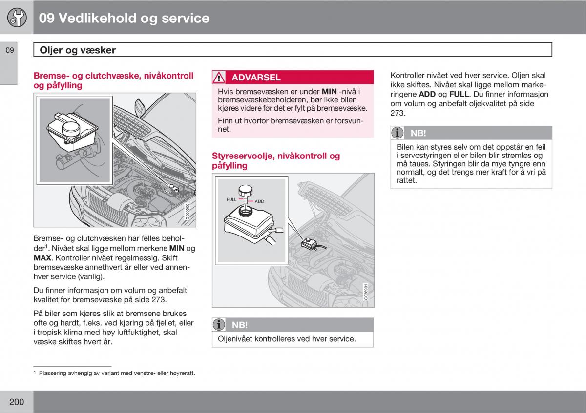 Volvo XC90 I 1 bruksanvisningen / page 202