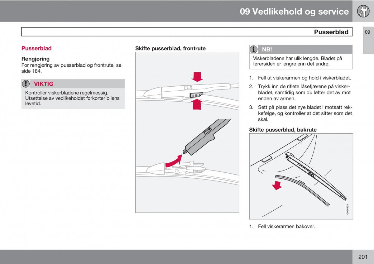 Volvo XC90 I 1 bruksanvisningen / page 203