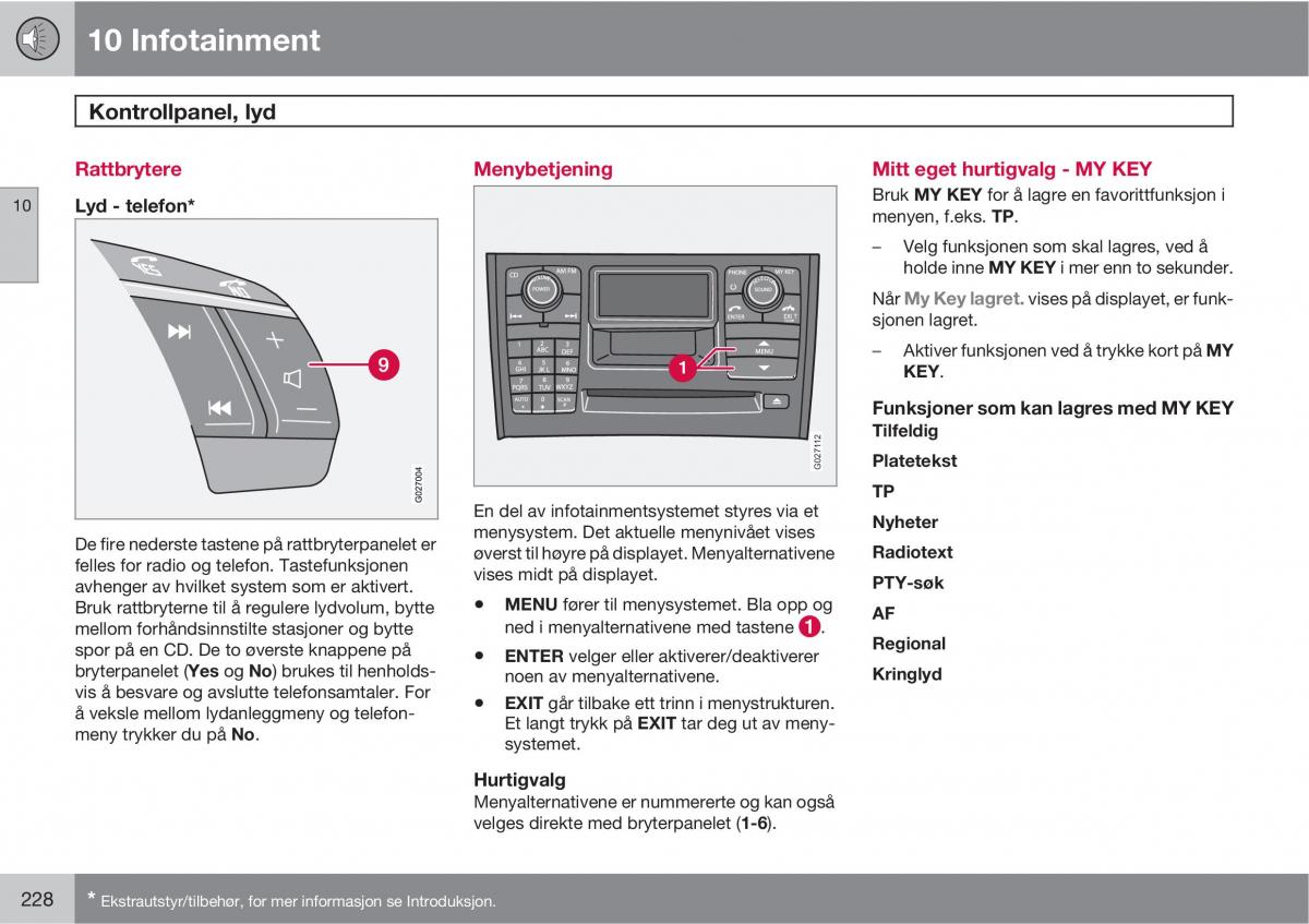 Volvo XC90 I 1 bruksanvisningen / page 230