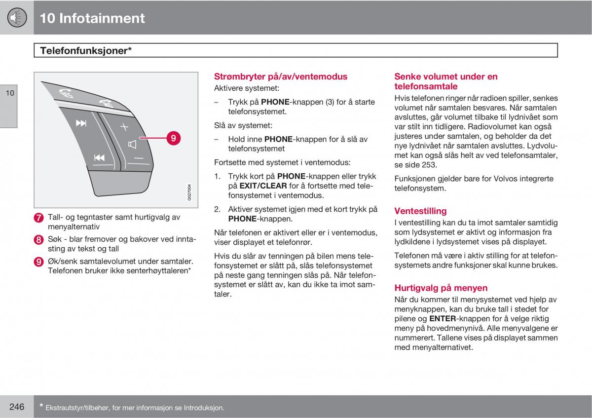 Volvo XC90 I 1 bruksanvisningen / page 248