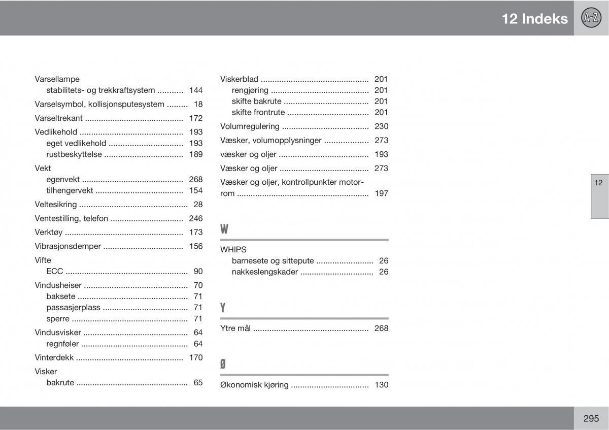 Volvo XC90 I 1 bruksanvisningen / page 297