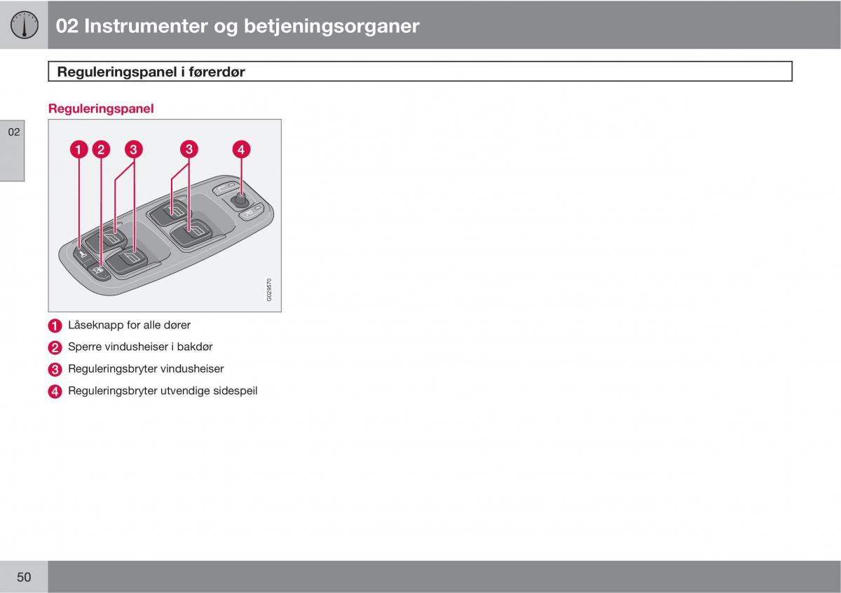 Volvo XC90 I 1 bruksanvisningen / page 52