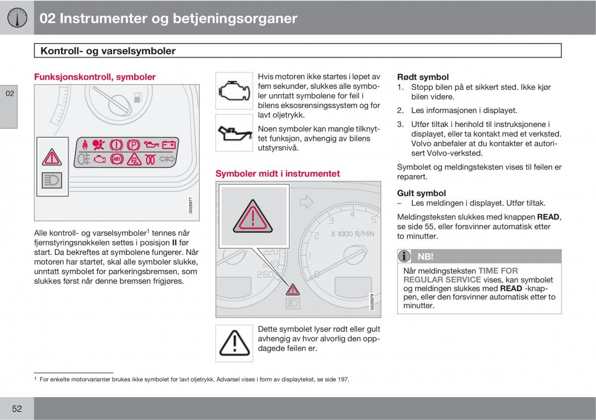 Volvo XC90 I 1 bruksanvisningen / page 54