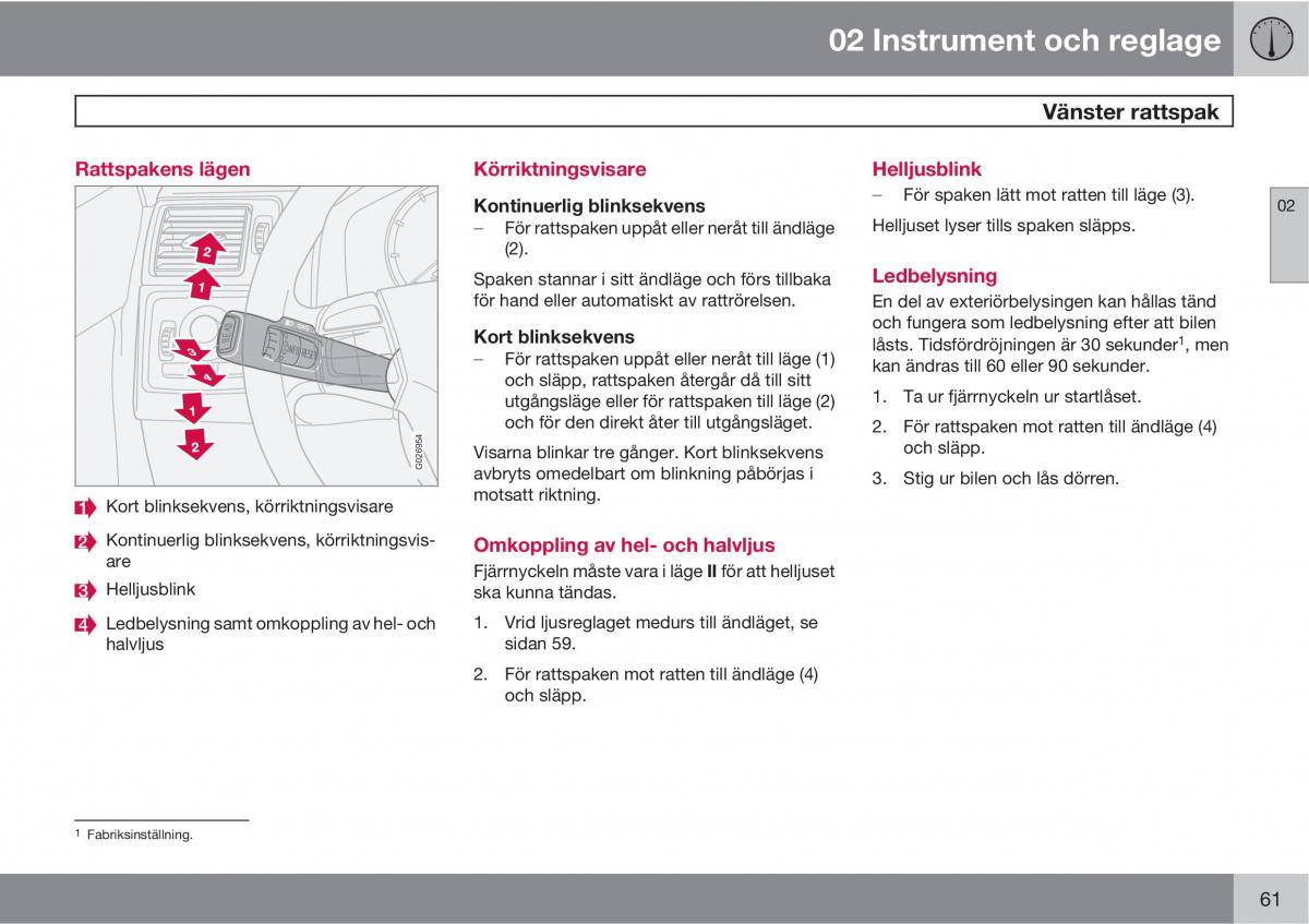 Volvo XC90 I 1 instruktionsbok / page 63