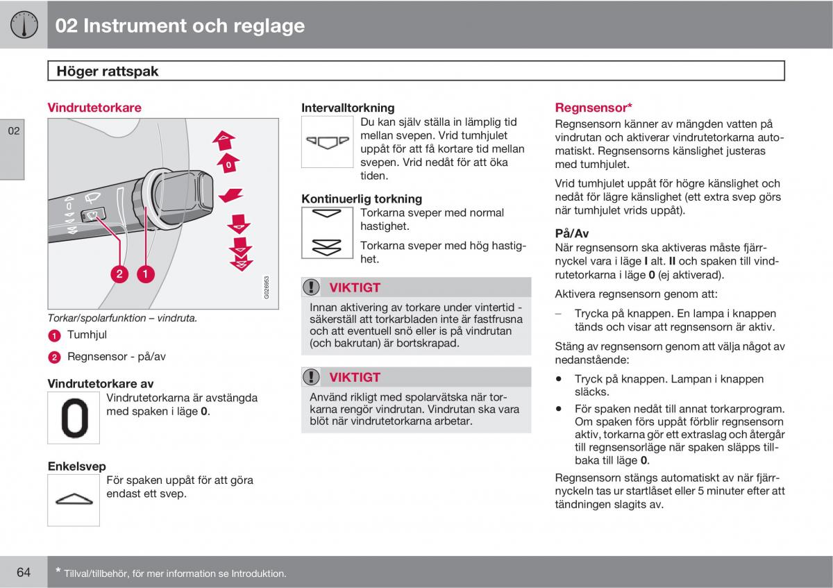 Volvo XC90 I 1 instruktionsbok / page 66