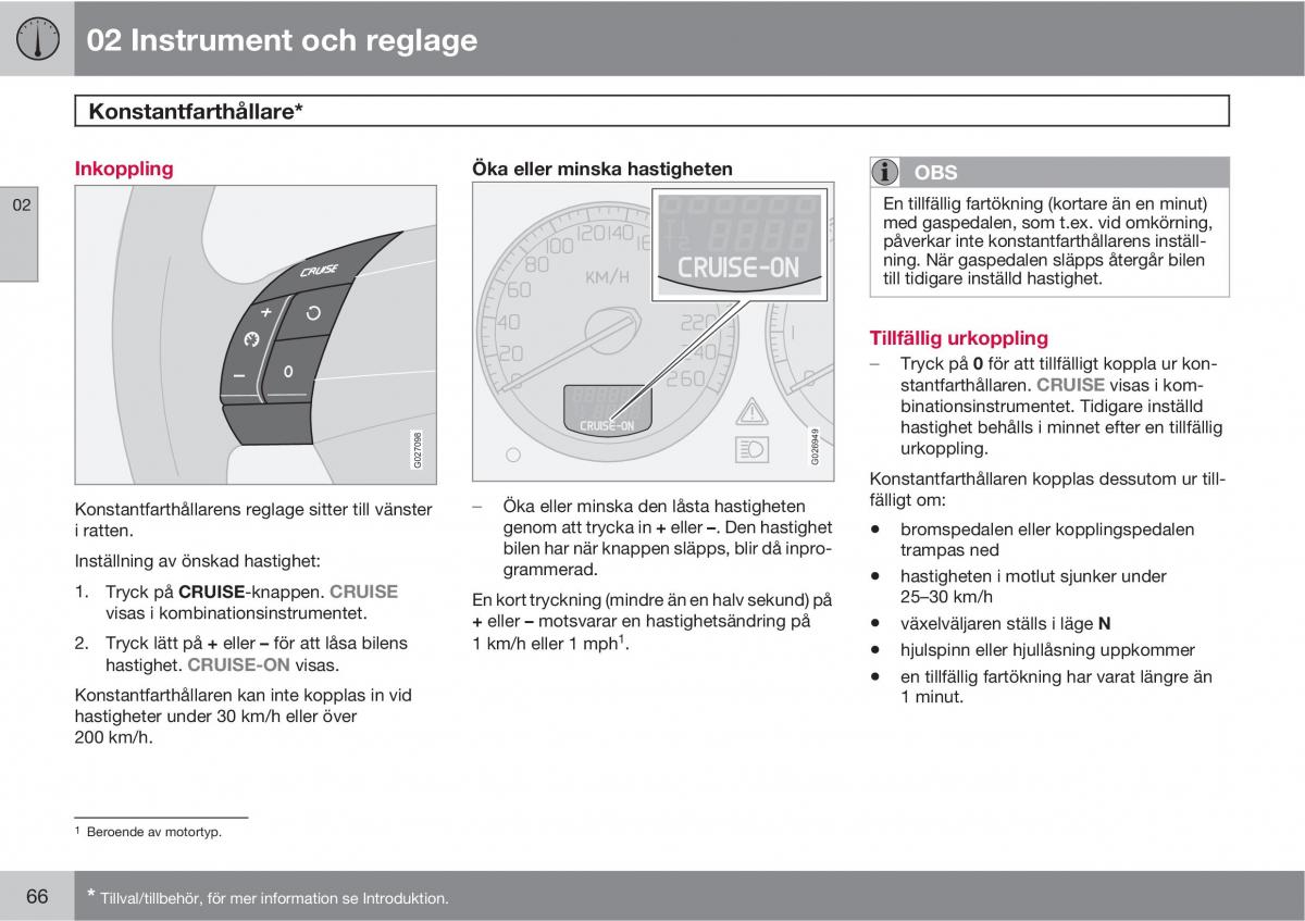 Volvo XC90 I 1 instruktionsbok / page 68