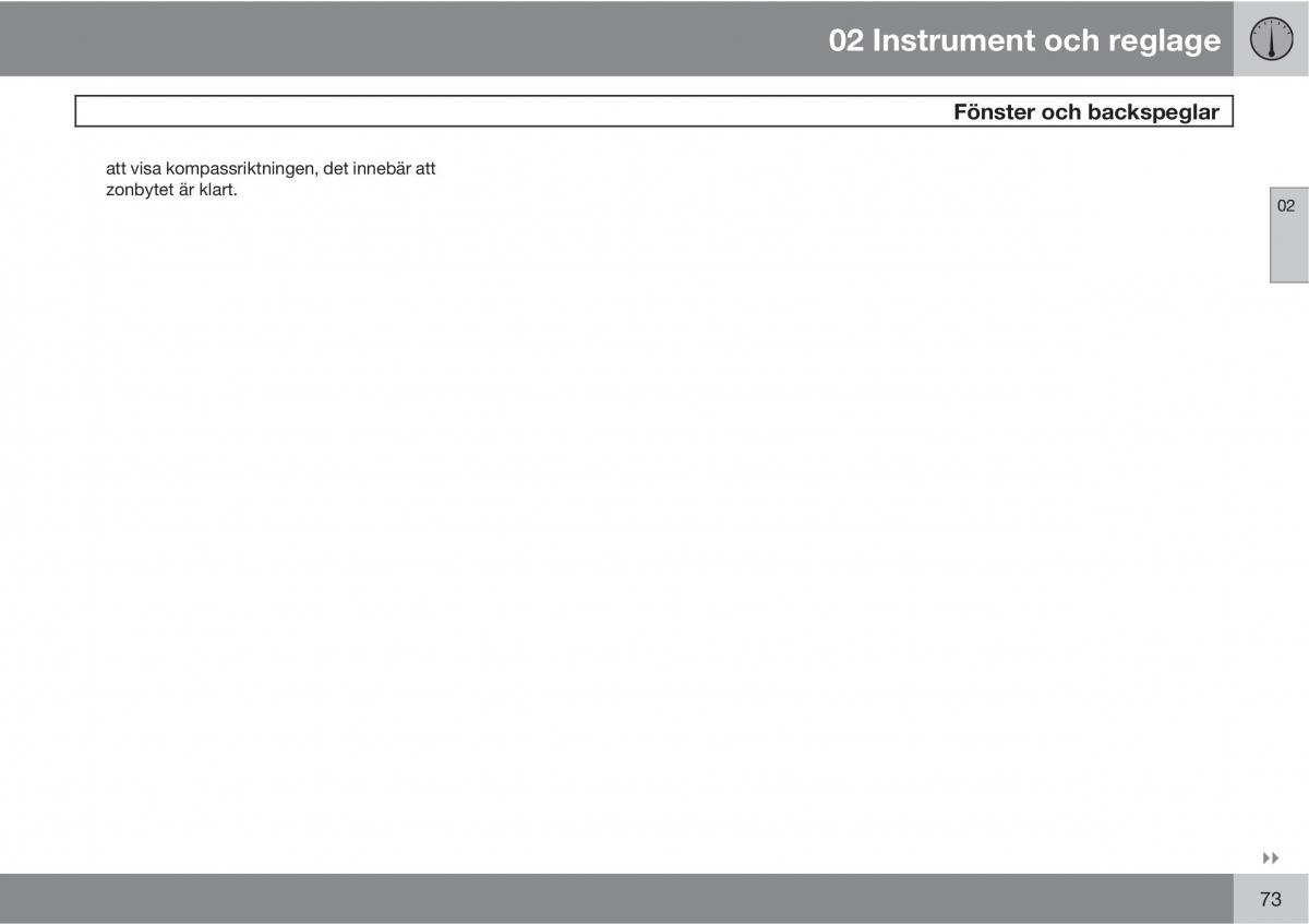 Volvo XC90 I 1 instruktionsbok / page 75