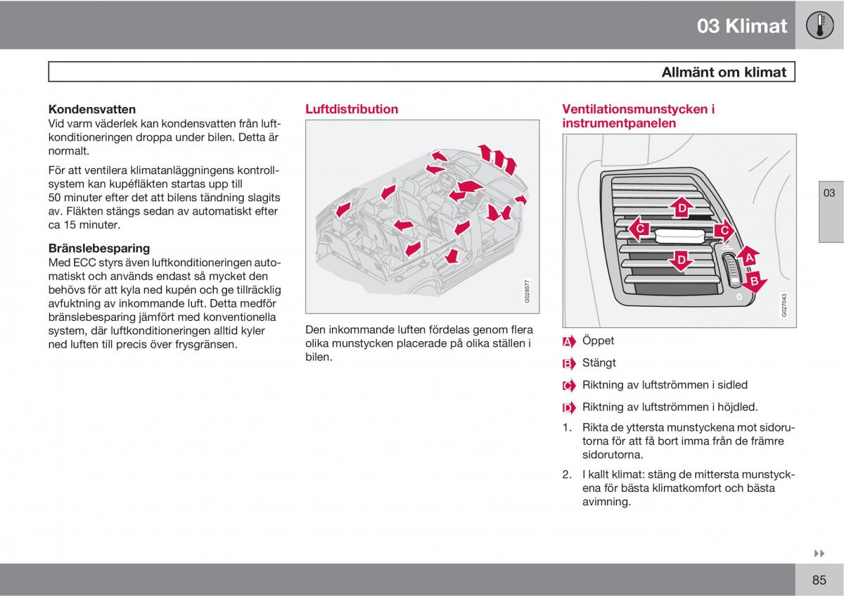 Volvo XC90 I 1 instruktionsbok / page 87