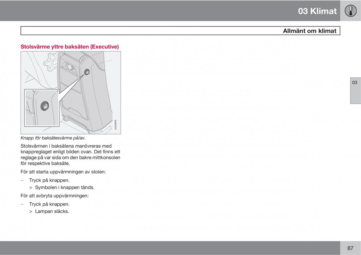 Volvo XC90 I 1 instruktionsbok / page 89