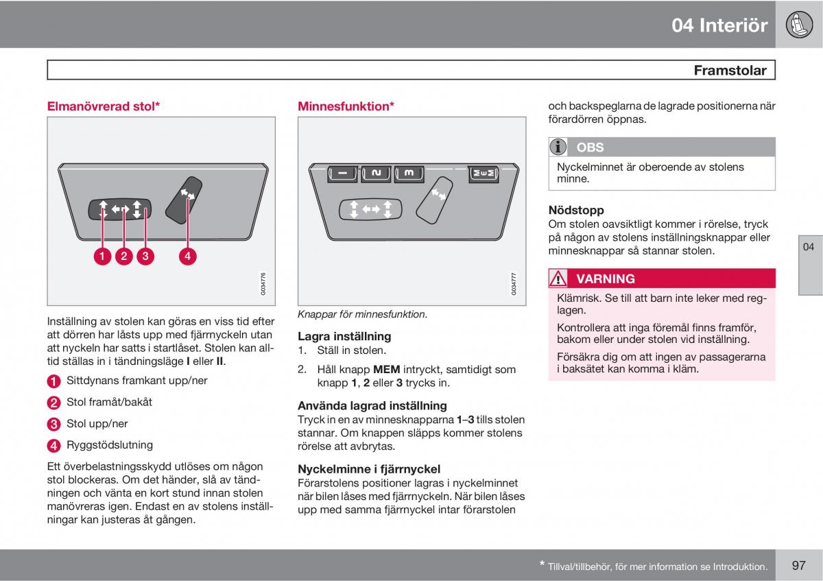 Volvo XC90 I 1 instruktionsbok / page 99