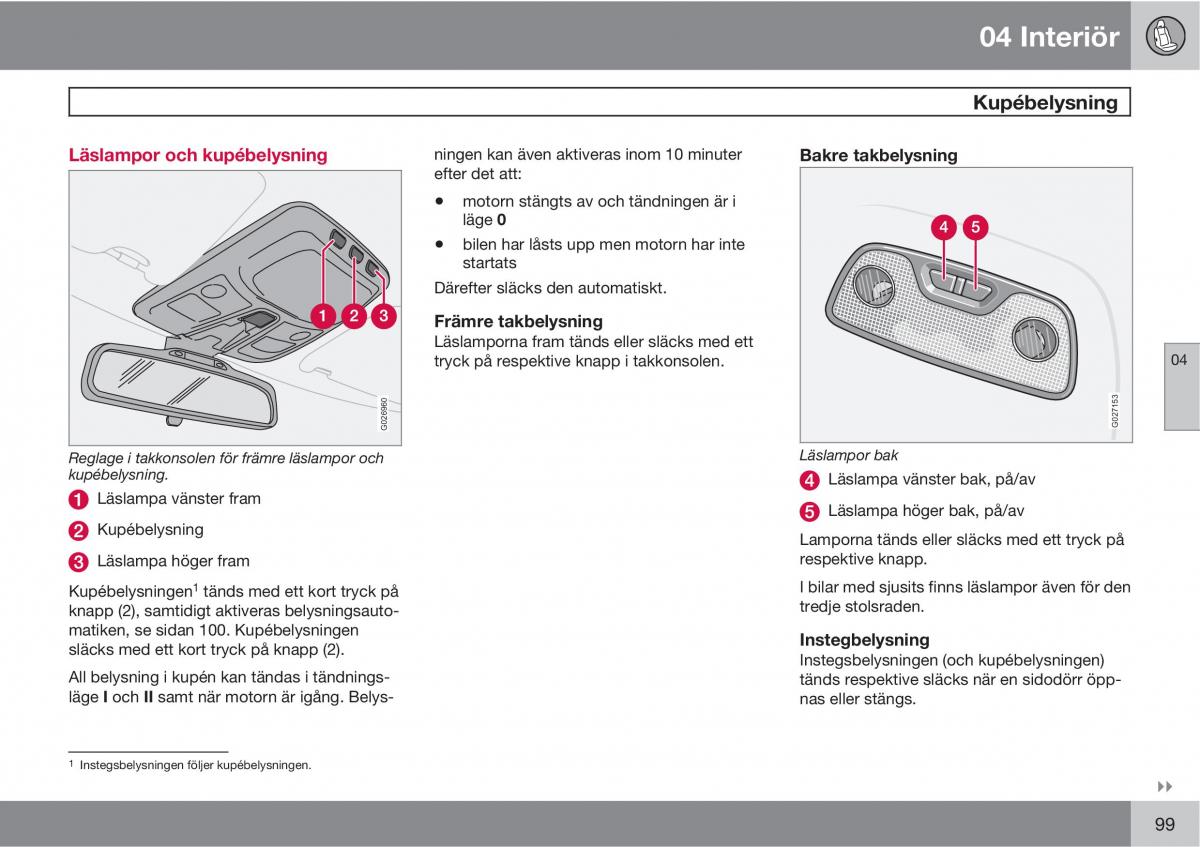 Volvo XC90 I 1 instruktionsbok / page 101