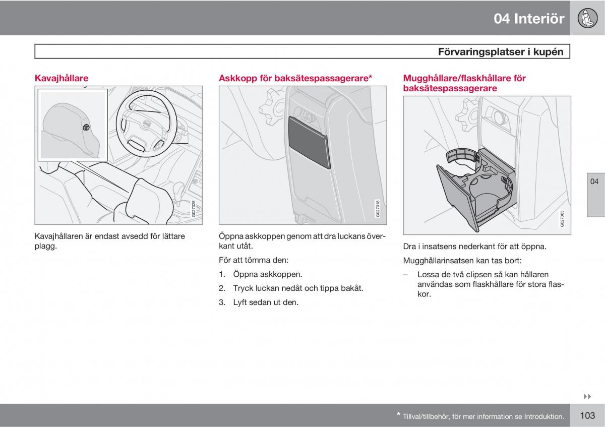 Volvo XC90 I 1 instruktionsbok / page 105