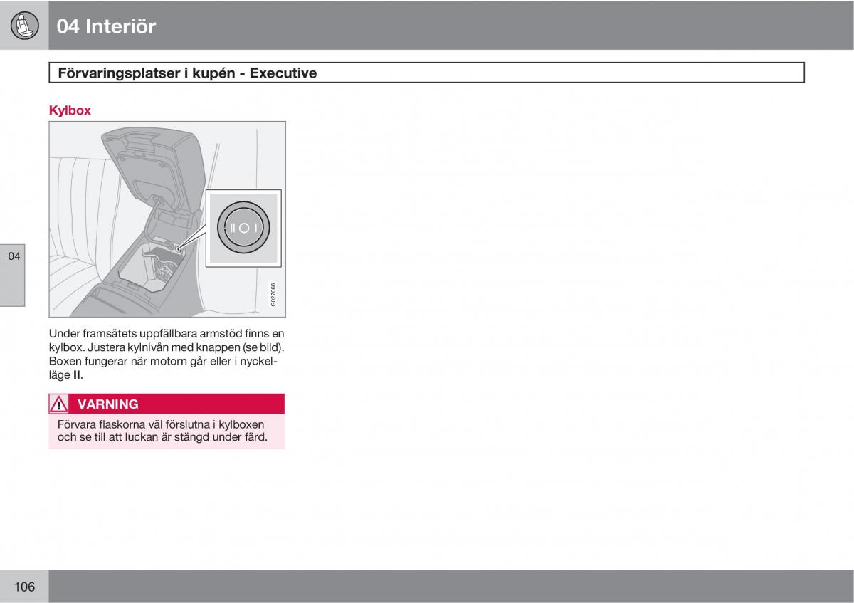 Volvo XC90 I 1 instruktionsbok / page 108