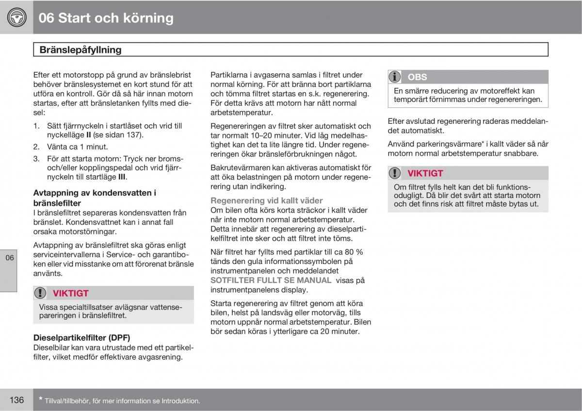 Volvo XC90 I 1 instruktionsbok / page 138