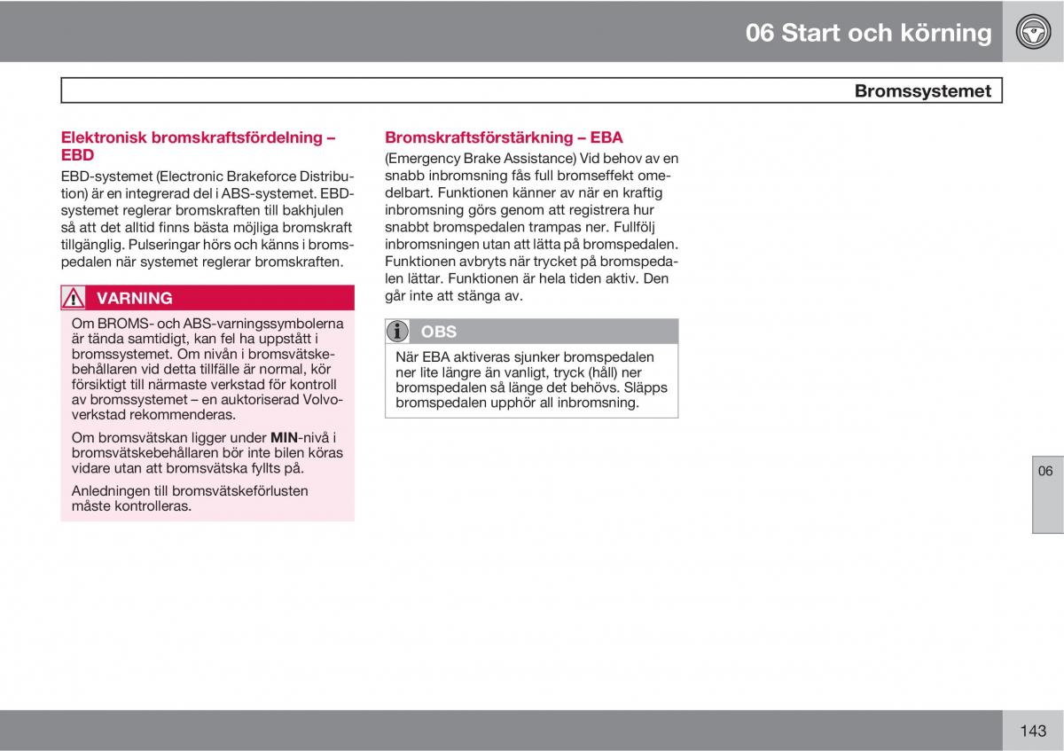 Volvo XC90 I 1 instruktionsbok / page 145