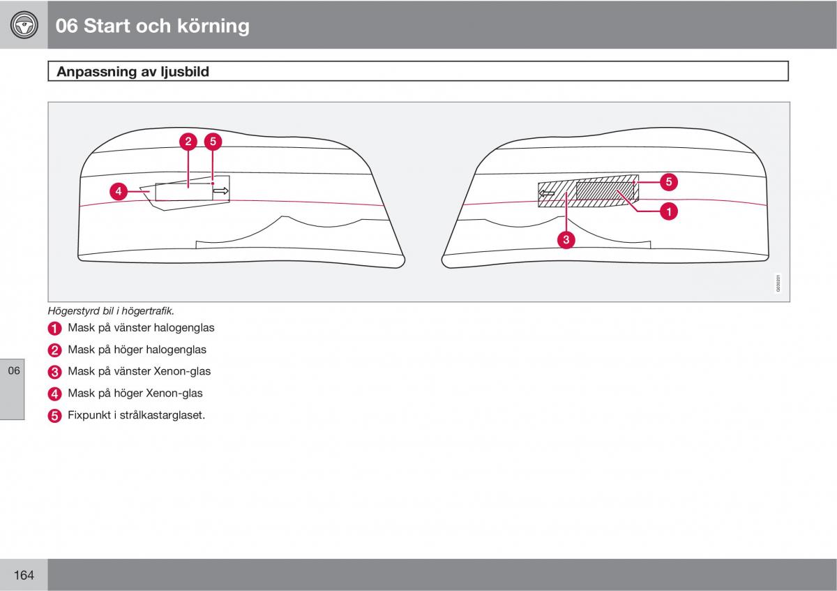 Volvo XC90 I 1 instruktionsbok / page 166