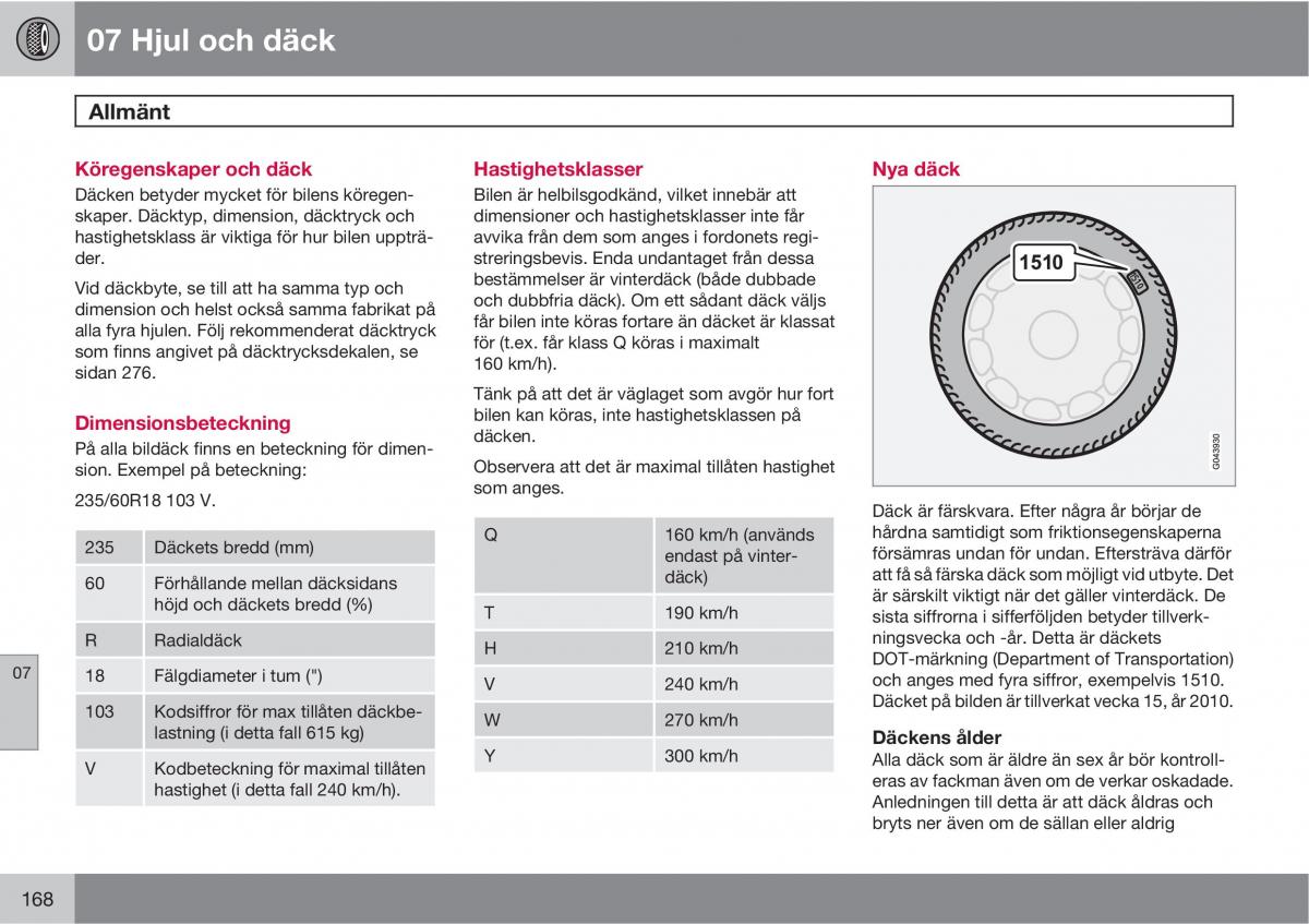 Volvo XC90 I 1 instruktionsbok / page 170