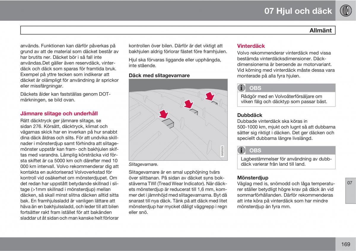 Volvo XC90 I 1 instruktionsbok / page 171