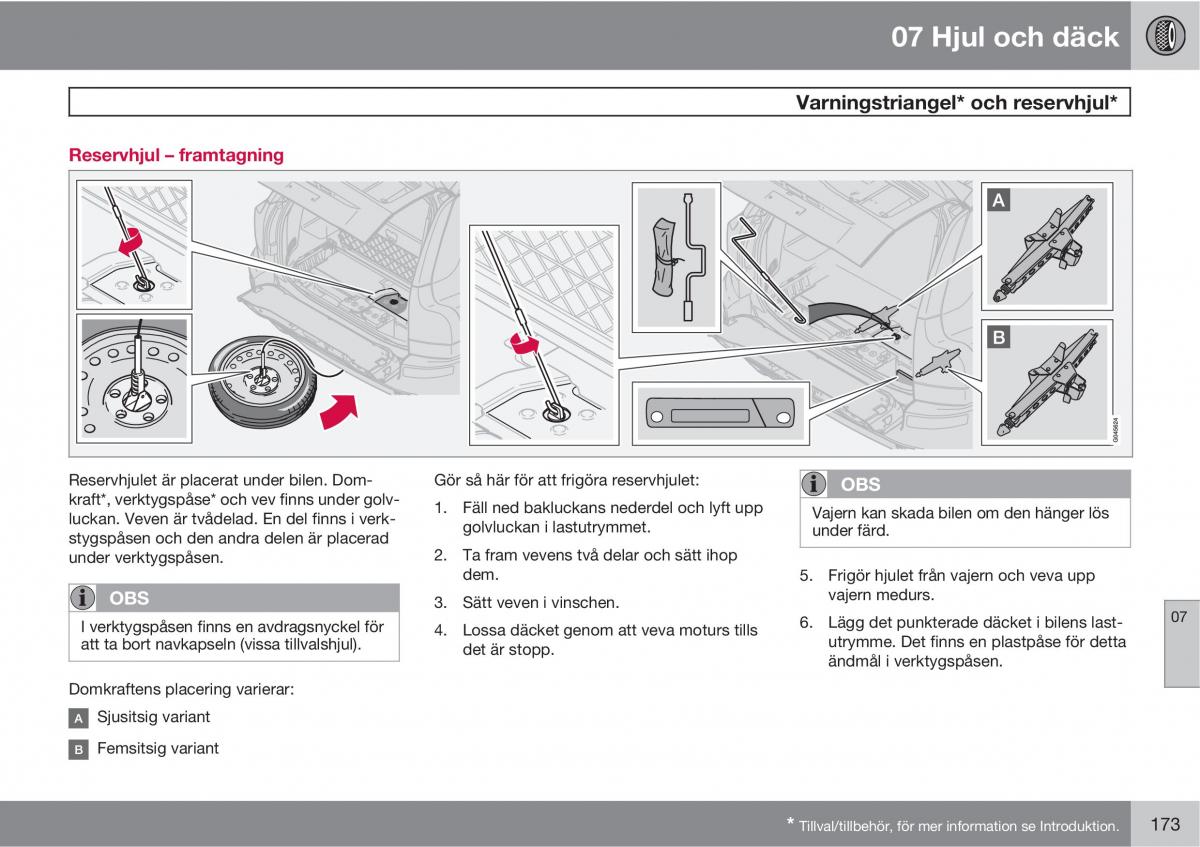 Volvo XC90 I 1 instruktionsbok / page 175