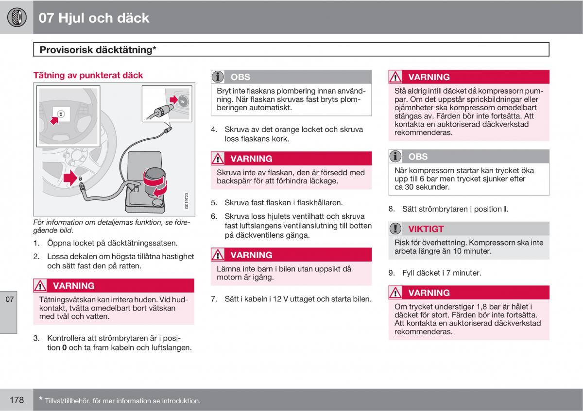 Volvo XC90 I 1 instruktionsbok / page 180