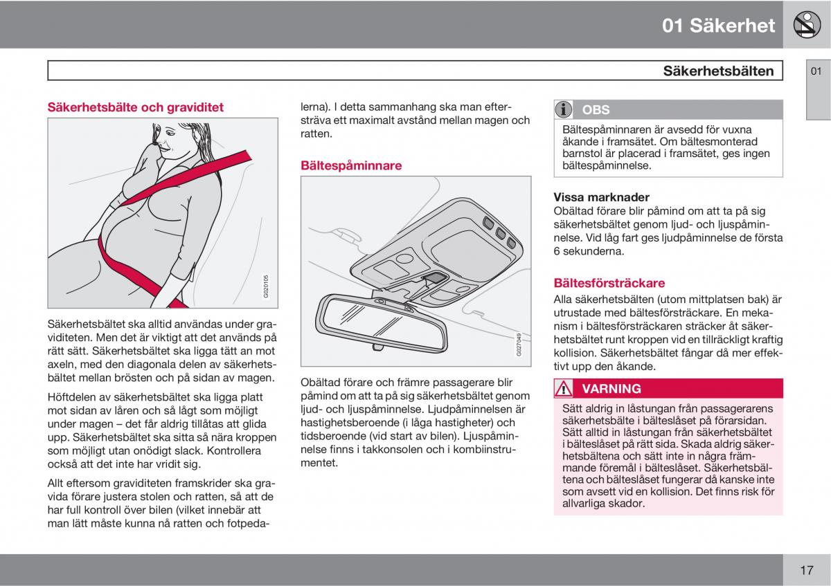 Volvo XC90 I 1 instruktionsbok / page 19