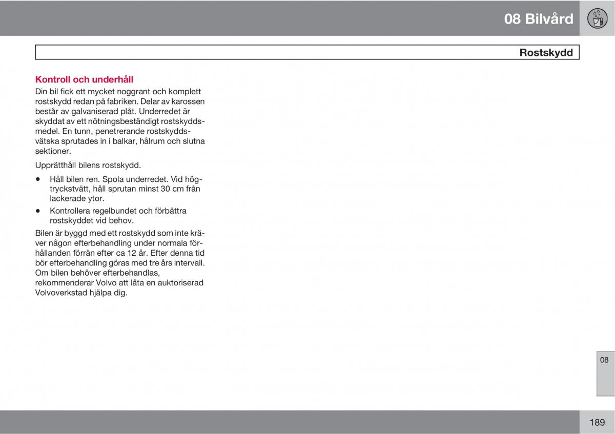 Volvo XC90 I 1 instruktionsbok / page 191