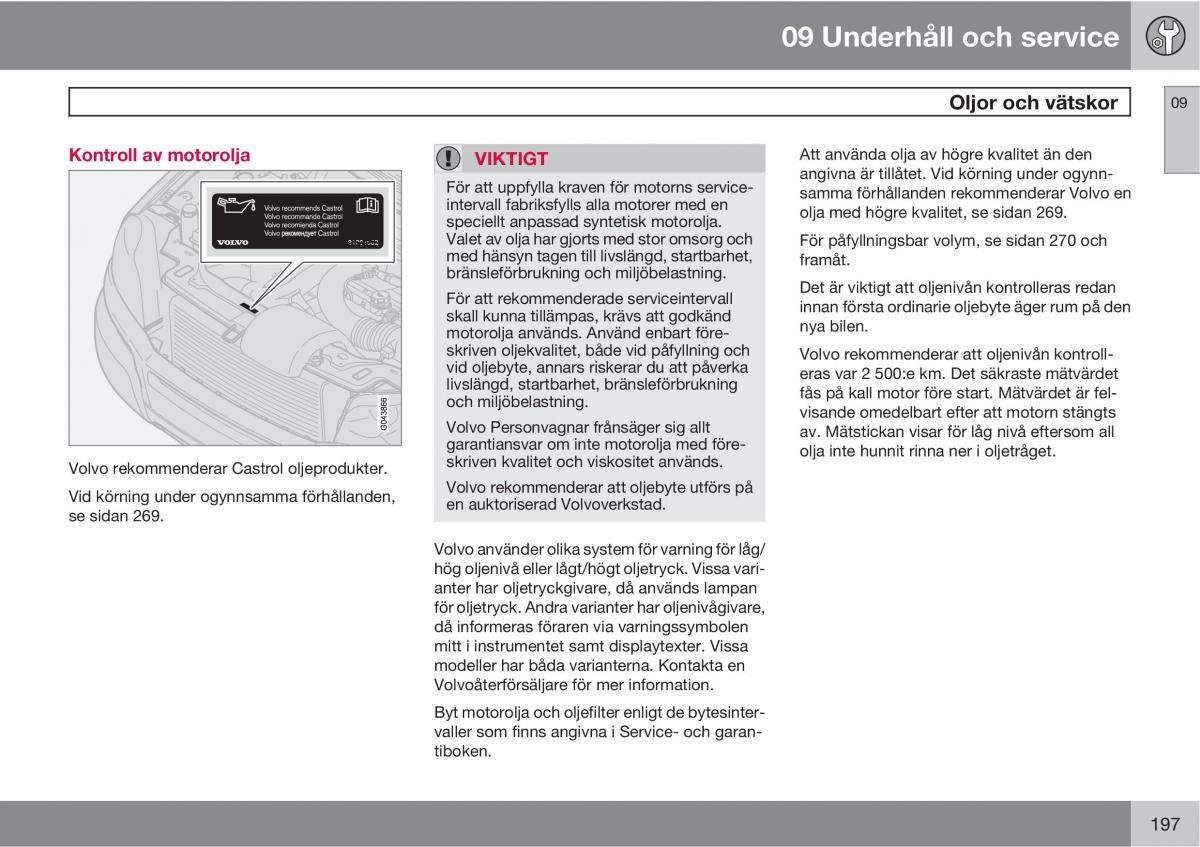 Volvo XC90 I 1 instruktionsbok / page 199