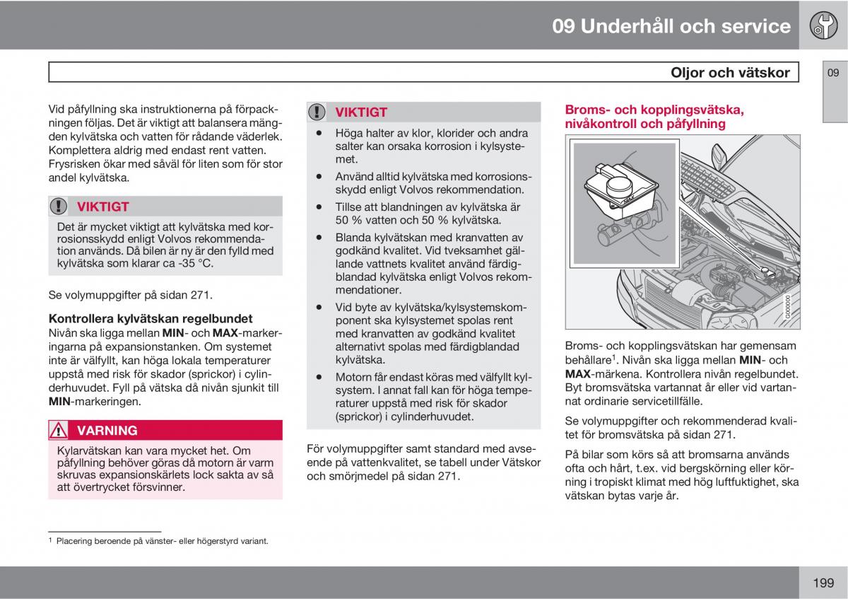 Volvo XC90 I 1 instruktionsbok / page 201