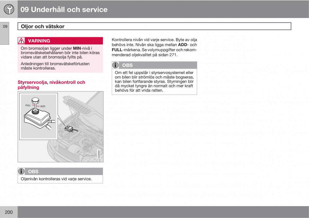 Volvo XC90 I 1 instruktionsbok / page 202