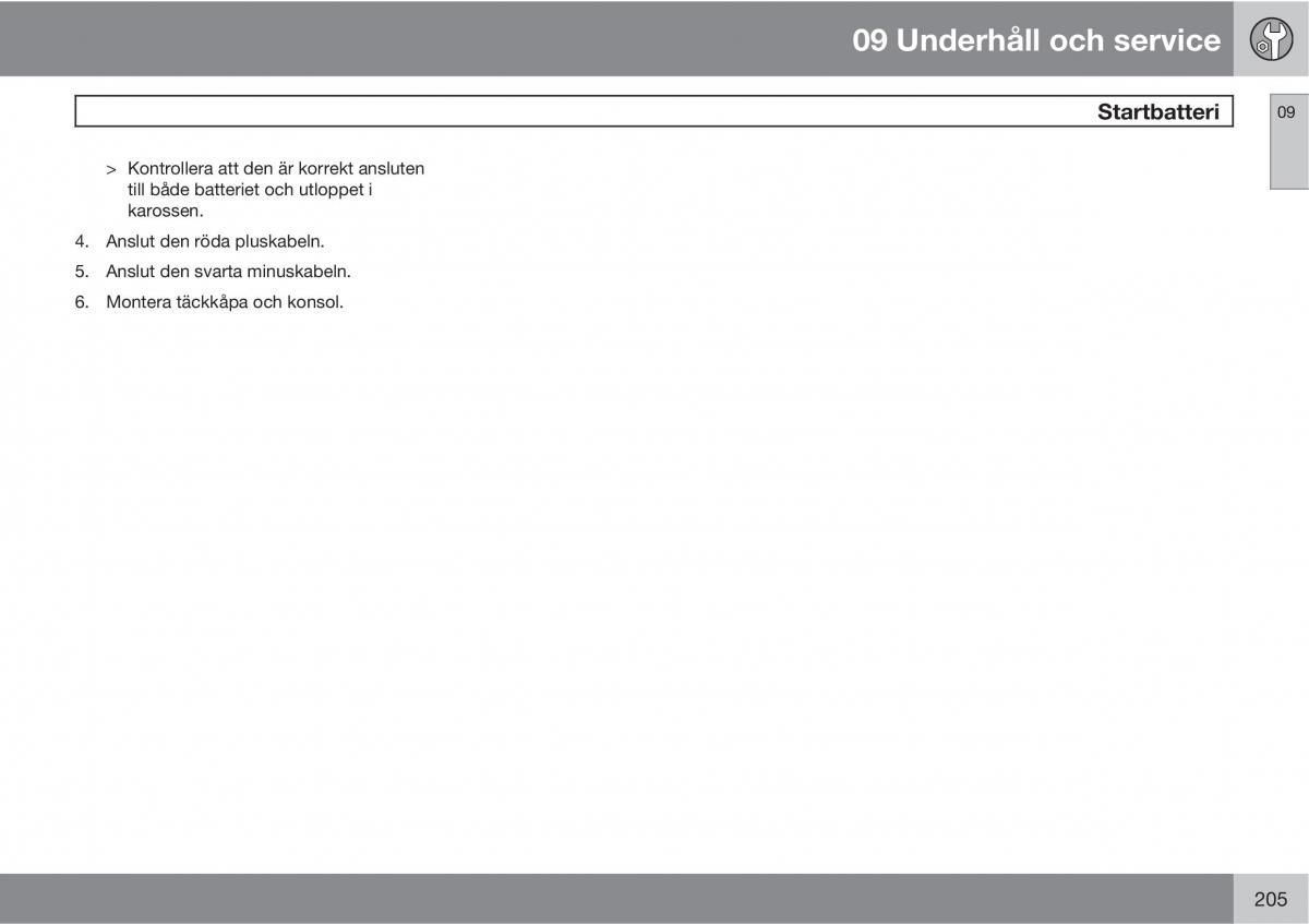 Volvo XC90 I 1 instruktionsbok / page 207